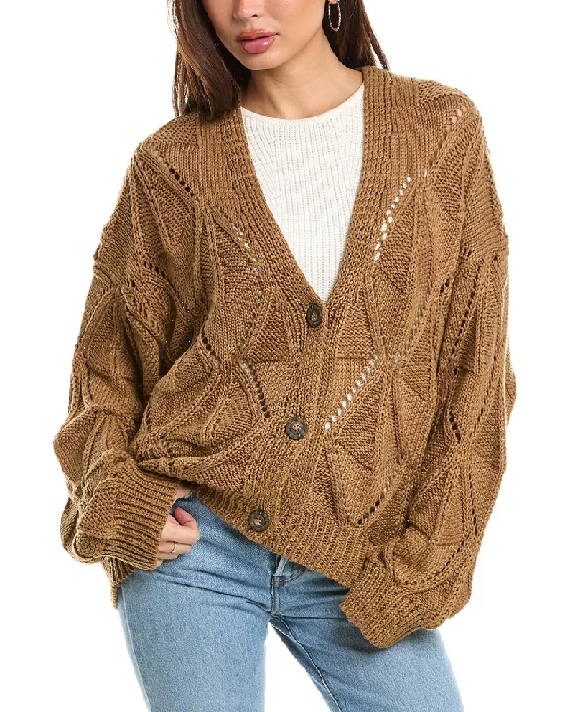 Maronie Pointelle Cardigan