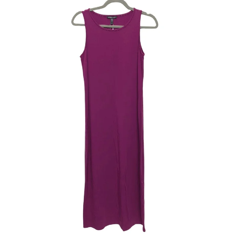 Dress Casual Midi By Eileen Fisher In Purple, Size: Xxs